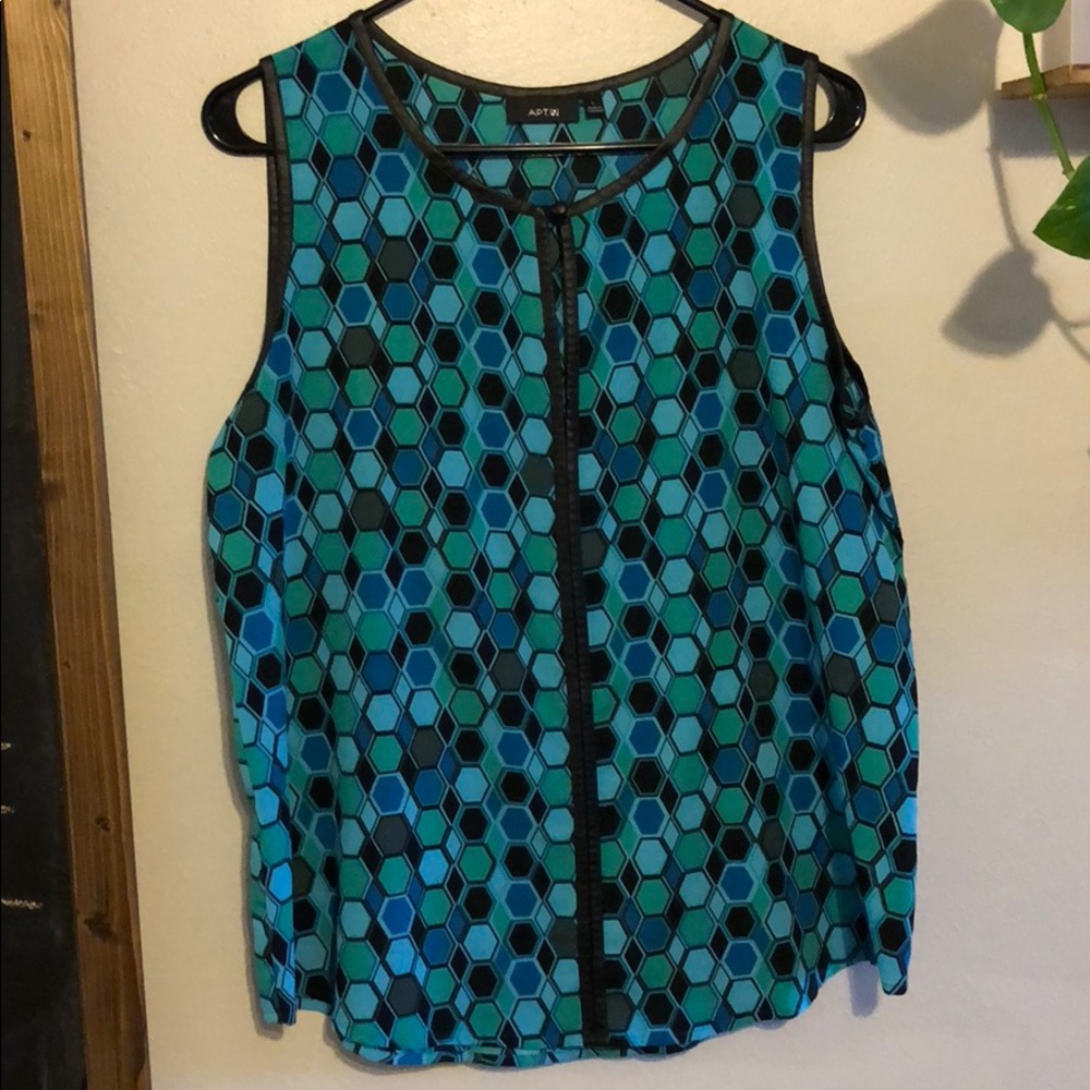 Apt. 9 Blue & Green Blouse